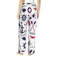 thumbnail image 3 of Xecao Sailing Marine Travel Women's Straight Lounge Pajama Pants: The Epitome of Relaxed Sleepwear, 3 of 9
