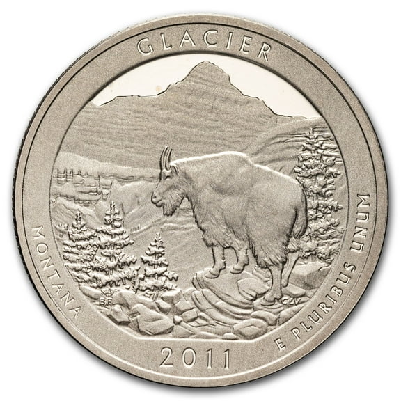 2011-S ATB Quarter Glacier National Historical Proof