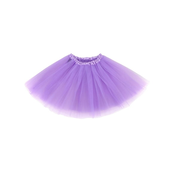 Halloween Costume Accessory 3-Layered Tulle Tutu Skirt,Lavender