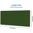 thumbnail image 3 of Olive Green Mouse Pad Extended Large Gaming Mousepad XL Big Long Oversized Desk Mat Stitched Edges 31.5 X 11.8 Inch for Home Office, 3 of 6