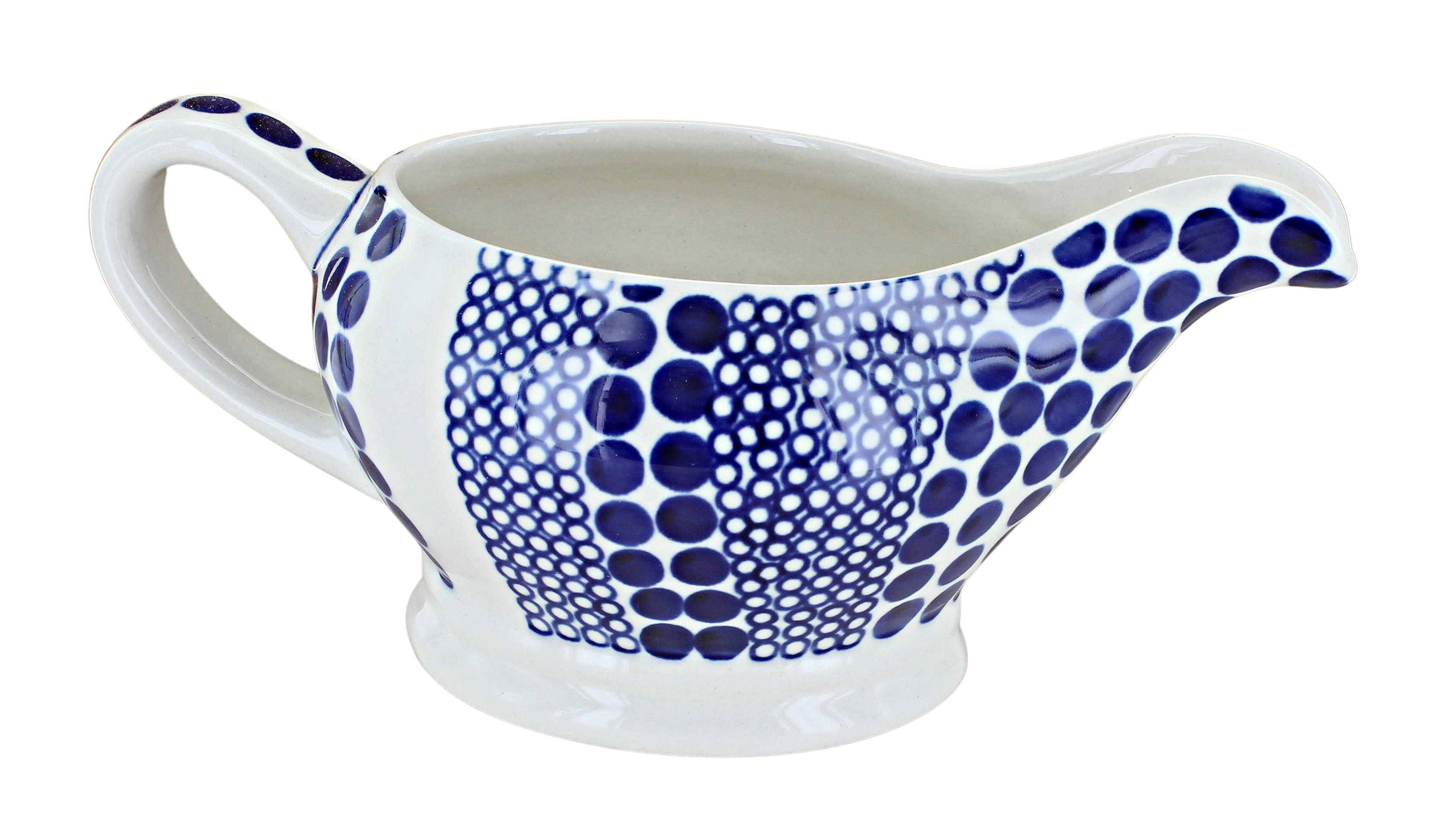 Blue Rose Polish Pottery Zara Gravy Boat