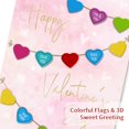 thumbnail image 4 of Tarjeta de San Valentín DISJOURNEY 14 x 20 cm con corazones en foil dorado, 4 of 8