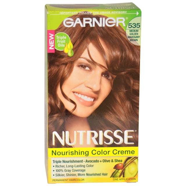 Garnier Color de pelo Nutrisse Nutrisse Color Creme - # 535 Castaño medio dorado caoba 1 Application Garnier Garnier Color de pelo 1 Application