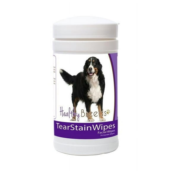 Healthy Breeds 840235152293 Bernese Mountain Dog Tear Stain Wipes