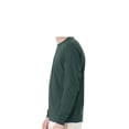 thumbnail image 3 of Hanes Essential Long Sleeve T-Shirt, Men's Crewneck Classic Fit Tee, Athletic Dark Green, L, 3 of 6