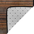 thumbnail image 4 of YFYANG 72"x48" Non-Slip Flannel Carpet Doormat, Living Room Bedroom Office Decorative Area Rugs, Indoor Brown Vintage Stripes Floor Mats, 4 of 7