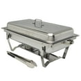 thumbnail image 3 of 4 Packs 8QT Chafing Dishes Rectangular Chafers with Folding Frame Stainless Steel, 3 of 13