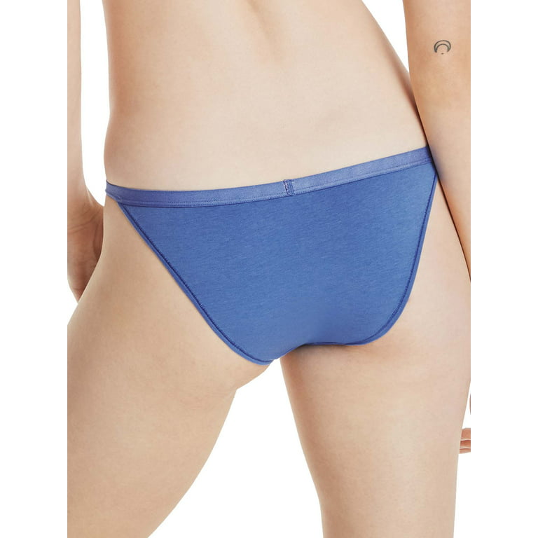 Hanes Women’s String Bikini with ComfortSoft® Waistband and No Panty Lines  3-Pack
