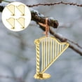thumbnail image 4 of MLINS 30pcs Mini Harp Instrument Model Miniature Harp Ornaments Small Harp Instrument Christmas Tree Hanging Decor Mini Musical Instrument Ornaments For Holiday Decor, 4 of 7