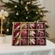 thumbnail image 4 of 12 bolas navideñas brillantes de 6 cm con paquete, decoraciones colgantes para festivales. Vino tinto, 4 of 9