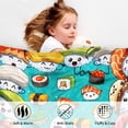 thumbnail image 5 of Yibo for Kids Funny Cartoon YiboFood Flannel Blanket Soft Cozy Bed Blanket for Boys Girls Adults Colorful Lightweight Blanket for Home Decor, Couch, Sofa, Travel, Camping, 5 of 7