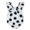 thumbnail image 2 of Styles I Love Baby Toddler Girl Polka Dots Black and White One-Piece Swimsuit Bathing Suit Summer Beach Pool Swimwear (34/4-5 Years), 2 of 9