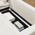 thumbnail image 2 of L Shaped Convertible Sleeper Sofa Bed, 90" Sectional Couch for Living Room, Pull Out Bed, Reversible Chaise with Storage, Removable& Washable Beige Corduroy Covers (Beige), 2 of 11