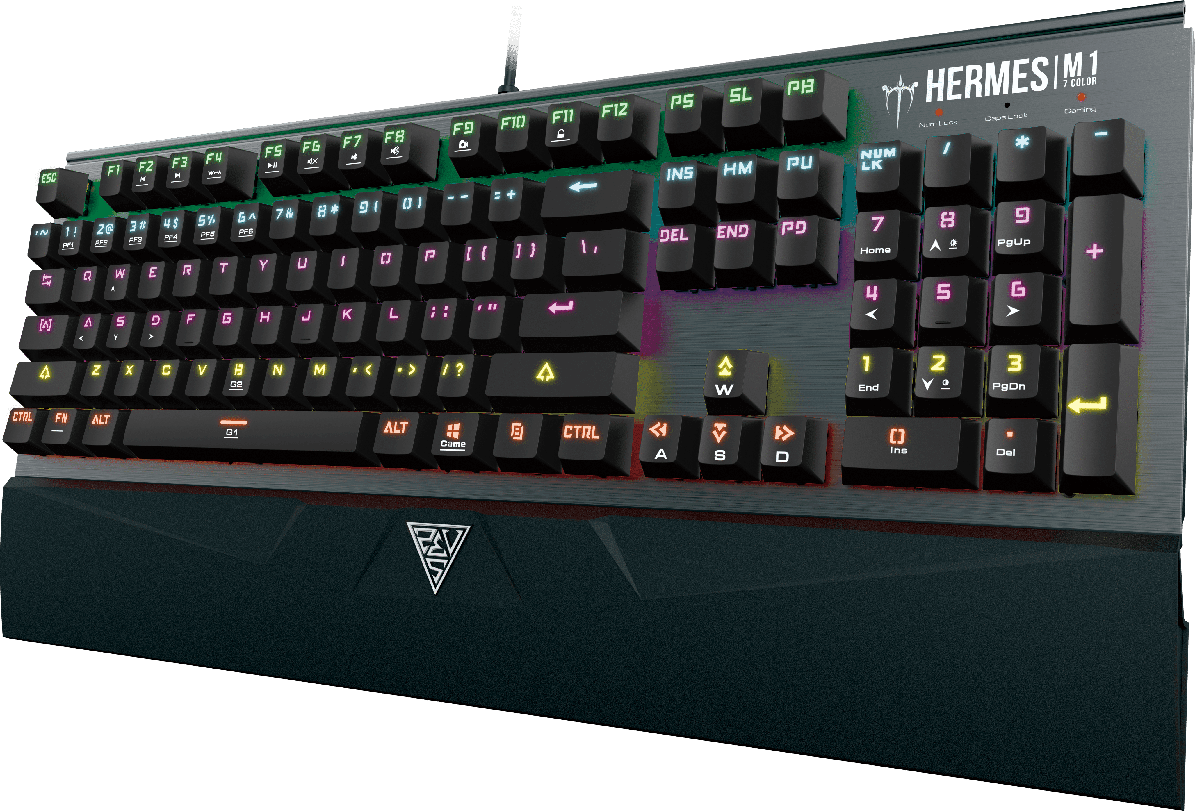 HEREMES M1 7 COLOR Gaming Keyboard  Walmart com Walmart com