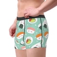 thumbnail image 2 of Balery Kawaii Sushi Calzoncillos bóxer para hombre, ropa interior de algodón suave y transpirable con cinturilla de nailon-Small, 2 of 5