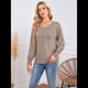 thumbnail image 5 of Camisas de Larga para Mujer, Blusas Plisadas Informales de Negocios con Puños Fruncidos. Caqui XXL, 5 of 8