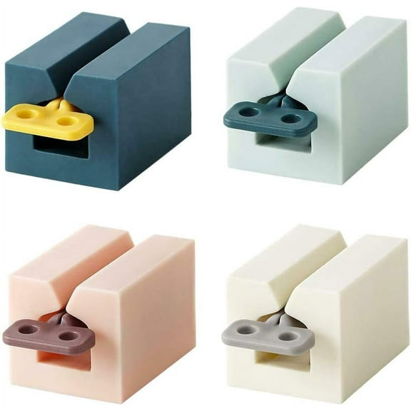 4Pcs Multifunctional Toothpaste Tube Squeezer Plastic Tooth Paste Holder Dispenser