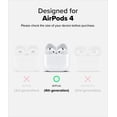 thumbnail image 2 of Funda transparente delgada Ringke para AirPods 4 con mosquetón, 2 of 9