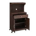 thumbnail image 2 of Home Source Mahogany Microwave Cart with Double Door Cabinet, 1 Drawer, and Top Shelf, 2 of 2