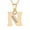 N, variant on Gold Initial Necklaces for Women, Dainty Gold Letter Necklace Tiny A-Z Pendant Choker Necklace Trendy Cute Personalized Monogram Name Necklace Gold Jewelry Necklace for Women Gift