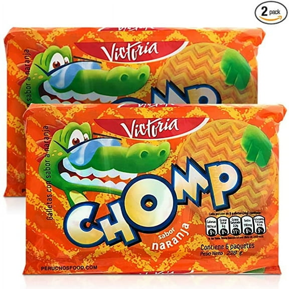 Victoria Galleta Chomp Sabor Naranja | Peruvian Orange Cookie 6 Units