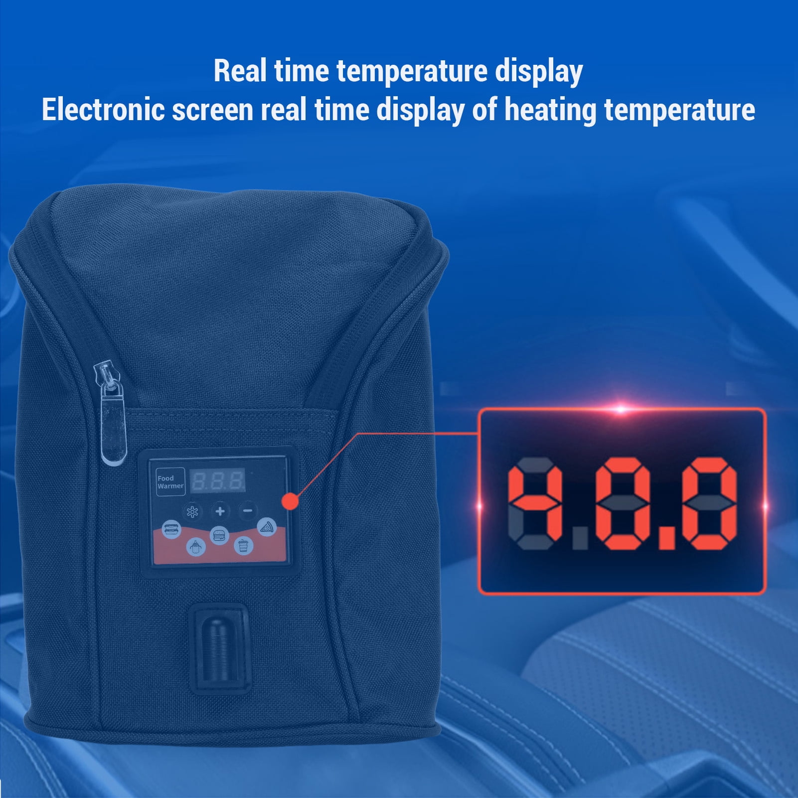 BIMZUC Premium Cordless Baby Bottle Warmer Bag Portable Insulated Breastmilk Heater with Adjustable Temperature Control for Car Outdoor Travel and Night Feeding Needs, Perfect for Newborns, Black