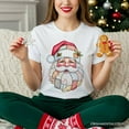 thumbnail image 6 of Patchwork Santa Claus T-Shirt, Retro Christmas Holiday Tee, 6 of 10