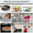 thumbnail image 4 of 10 Inch Microwave Food Cover & Collapsible Silicone Mat - Splatter Guard, Plate Holder & Kitchen Colander for Meal Prep, Charcoal, 4 of 4