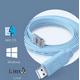 thumbnail image 3 of Cable Rj45 Macho A Usb Hembra Consola Cisco Ethernet Cat E5 Azul Claro, 3 of 4