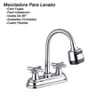 thumbnail image 2 of Llave Mezcladora Baño Lavabo Alfa  Cromado de Acero Inoxidable Manerales Cruz 2 Funciones, 2 of 3