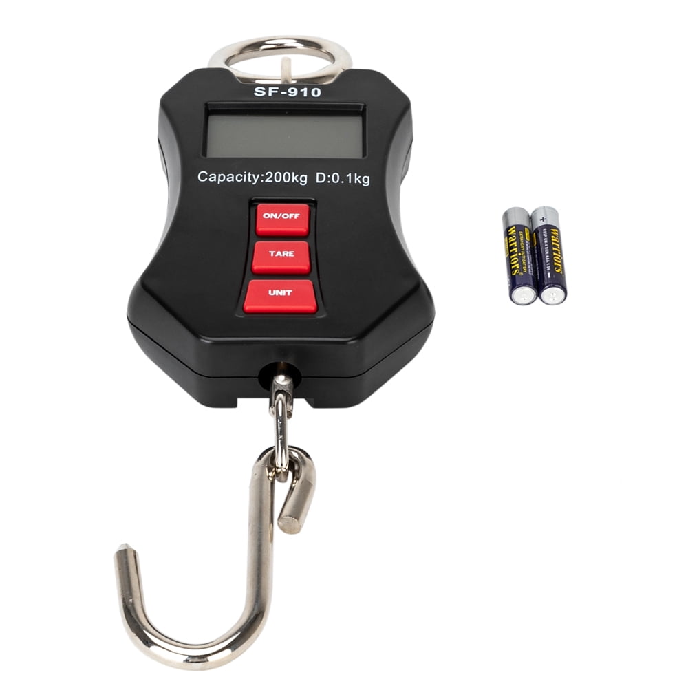 Kepooman Hanging Crane Scale, Portable Aluminum Casing Mini Digital Crane Scale, LCD Display Digital Hanging Scales for Home Farm Market Fishing Hunting - Black Kepooman Hanging Crane Scale, Portable Aluminum Casing Mini Digital Crane Scale, LCD Display Digital Hanging Scales for Home Farm Market Fishing Hunting - Black