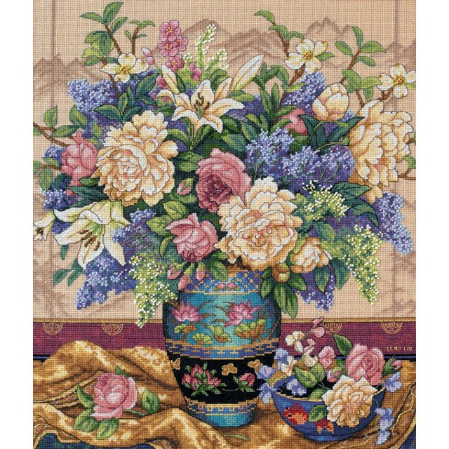 Dimensions Collection Or Kit de Broderie 12"X14 Pouces-Oriental Splendor (18 Unités)