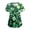 Light Green, variant on felwors St Patricks Day Shirt Women Shamrocks Printed V Neck Short Sleeve Nursing Uniform Scrubs Shirts with Pockets (Dark Green, S)