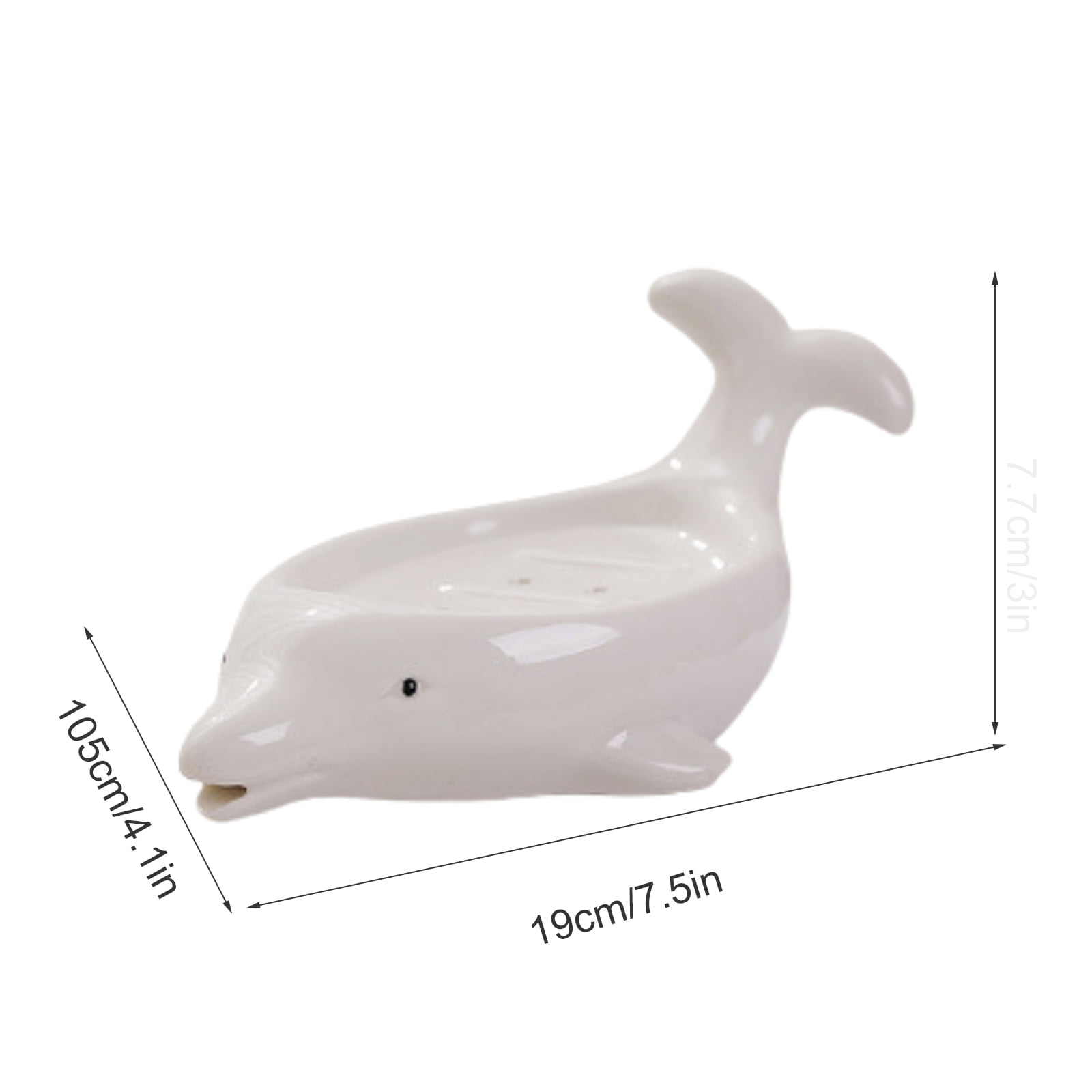 Porcini - Whale Adhesive Soap Holder