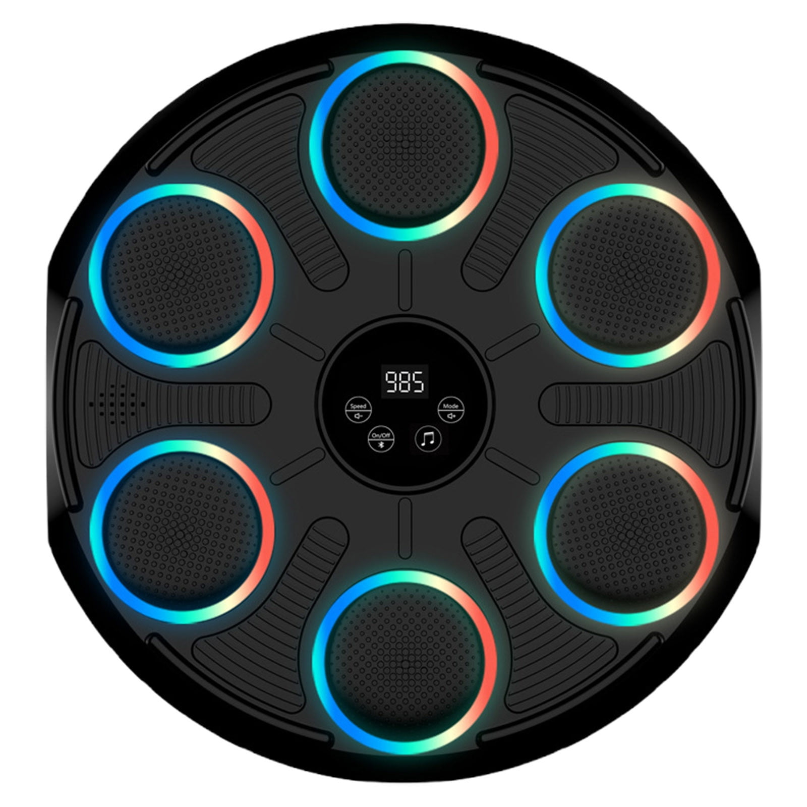 Bluetooth Music Boxing Trainer with Smart Counter and Wall Mount, Interactive Home Workout Equipment for Childs Adults Stress Relief Fitness in Living Room Office Gym