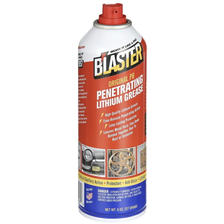 Blaster GR-8A-PB 8 oz Can of PB Infused Penetrating Lithium Grease