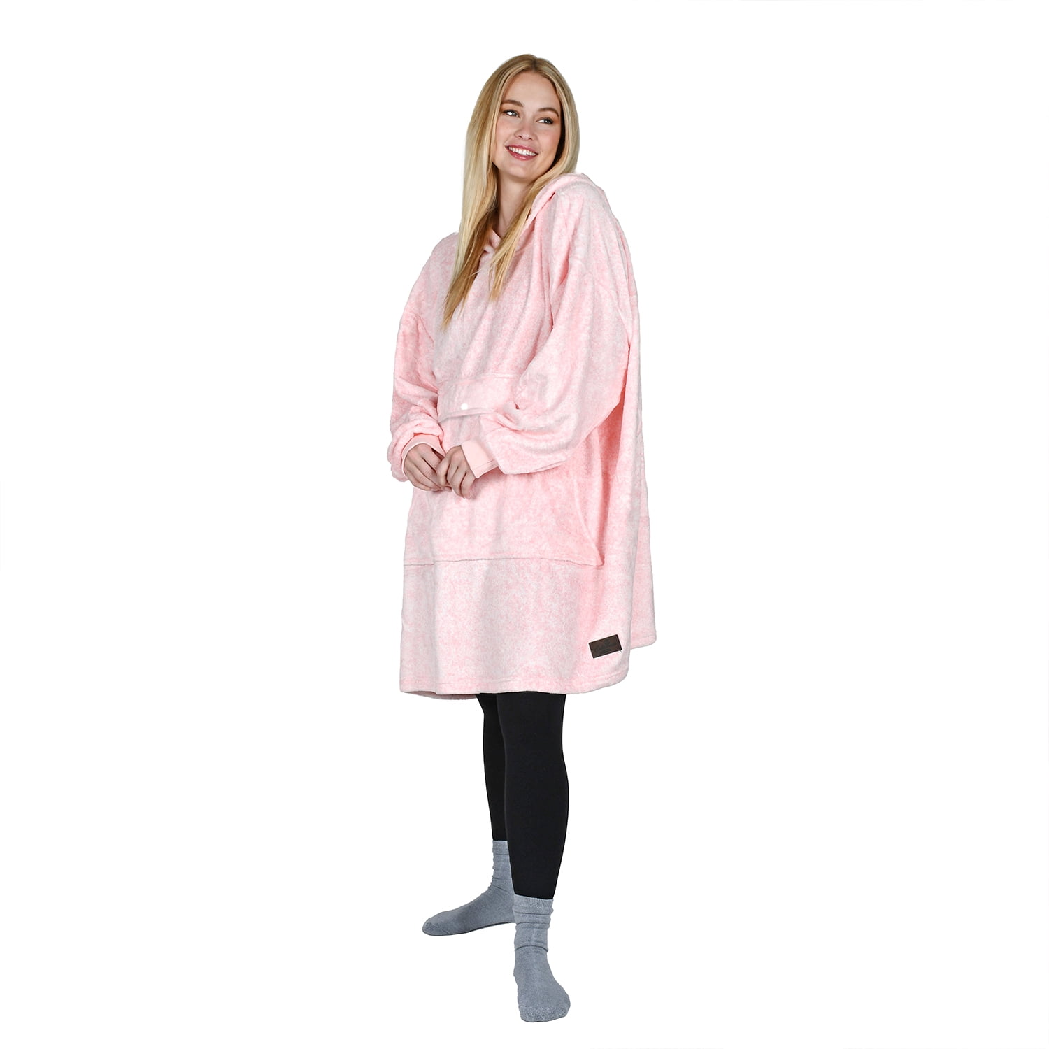Catalonia Women's Hoodie Sweatshirt, Casual Long Sleeves Pullover Sweater with front Pocket, Blanket Hoodie Sweatshirt, Pinkash