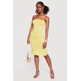 thumbnail image 2 of Women's Ruched Tube Dress with Ruffle Hem, 2 of 3