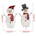 thumbnail image 2 of 3pcs Christmas Snowman Acrylic Garden Stakes Set, LED Light-up Outdoor Decorations, Manual Assembly Luminescent Yard Ornaments for Holiday Garden Lawn Christmas Decoration, Weather-Resistant, C, 2 of 6