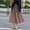 🔥 Light Brown, variant on Gifts Mesh Overlay Elastic-Waist A-Line Ankle Skirt With Gathered Pleats, Lightweight Layered Tulle Finish For Boho Commuting And Weekend Outfits, Breathable Lined Design — Maxi Skirt