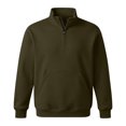 thumbnail image 3 of qafoshin Mens 1/4 Zip Pullover Sweatshirt Fall Winter Stand Collar Long Sleeve Shirts Trendy Casual Solid Color Pullover Tops with Pocket, 3 of 6