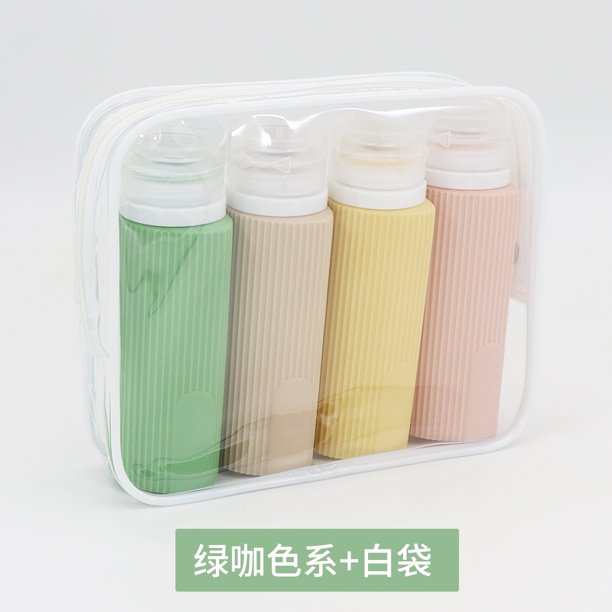 Botella de silicona para el cuidado de la piel, champú, loción, gel de ducha, botella de lavado, botella de viaje portátil
