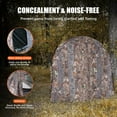 thumbnail image 4 of Lilypelle Hunting Blind, 1-2 Person Pop up Ground Blind, Portable Hunting Blind with Windows, Carrying Bag & Ground Stakes, Camouflage Hunting Tent, Camo Turkey Deer Blinds for Hunting, 4 of 8