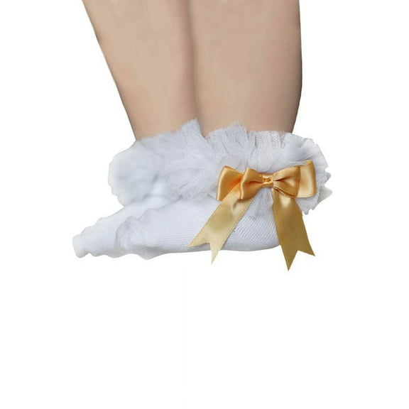 Fymall Baby Girl Princess Ruffle Lace Bow-knot Cotton Ankle Socks