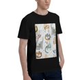 thumbnail image 2 of Bingfone Cute Colorful Animal Men'S Loose Fit Short-Sleeve Pocket T-Shirt, 2 of 7