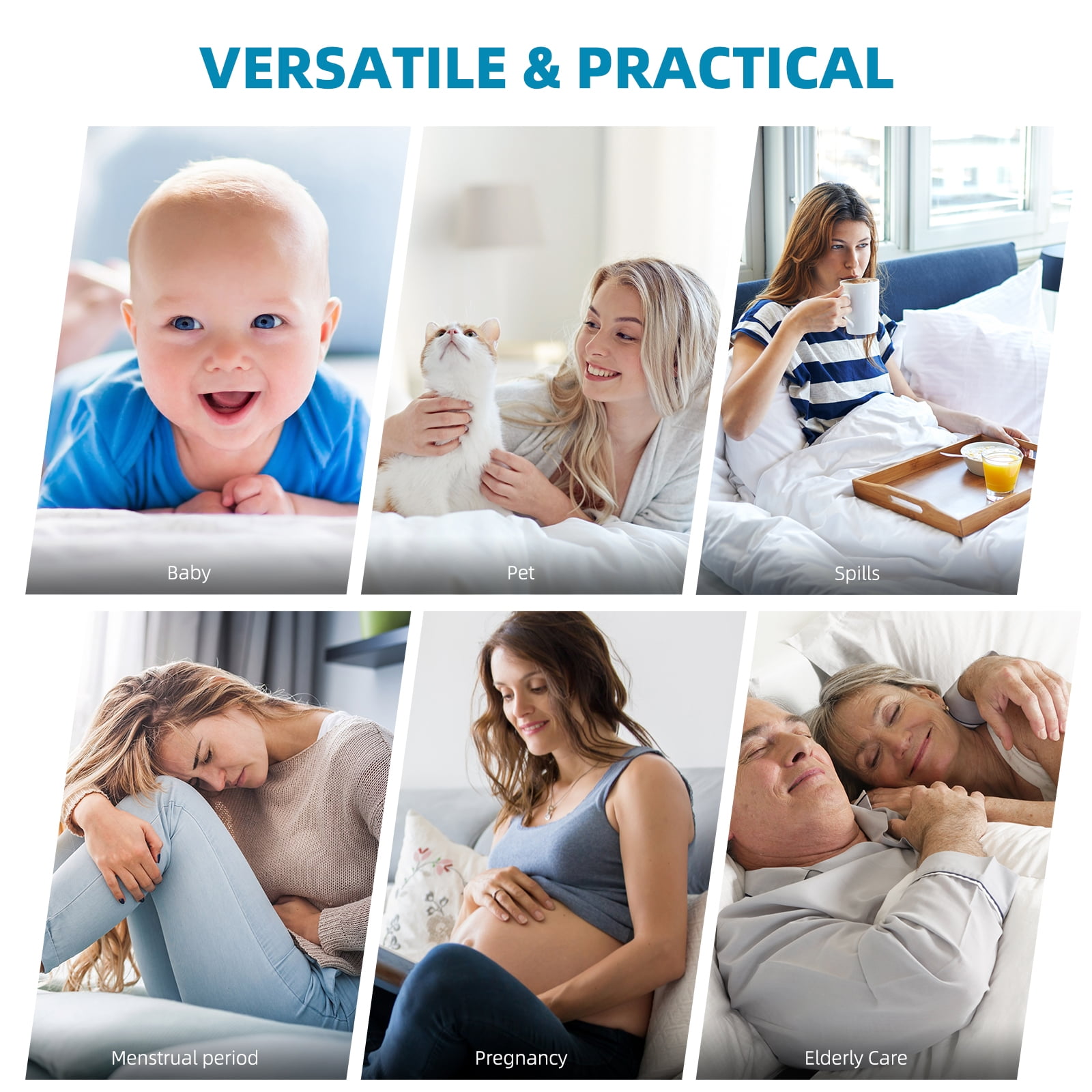 BabyGuard 100% Waterproof Mattress Protector Twin XL Size Premium Viscose from Bamboo 3D Air Cooling Mattress Pad Cover for Bed Ultra-Soft Breathable Noiseless with 8''-21'' Deep Pocket