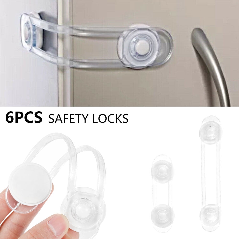 2Pcs Toilet Door Cabinet Drawer Cupboard Locks Baby Safety Lock Closet Locker 
