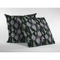 thumbnail image 2 of 20â€ Black Purple Fall Leaves Indoor Outdoor Throw Pillow, 2 of 3