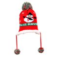 thumbnail image 4 of Sombrero de punto Bebé Sunnimix sombrero de Navidad Papá Noel Crochet Knit Beanie muñeco de nieve rojo, 4 of 8