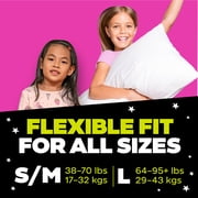 Ninjamas Girls Bedwetting Nighttime Underwear, Size S/M (39-70 lbs), 88 Count (Select for More Options)